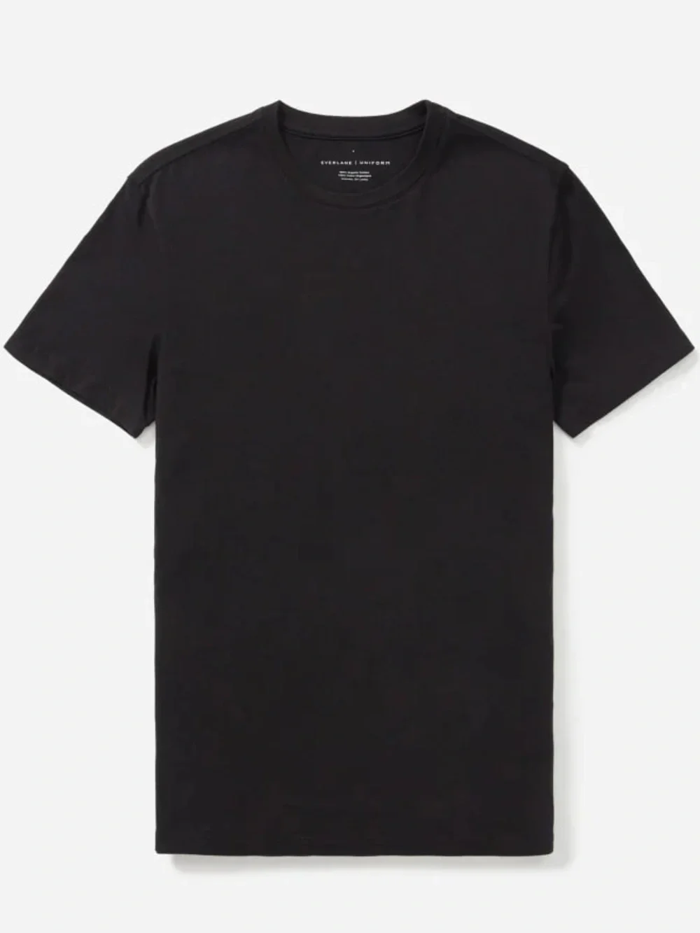 Everlane Uniform Organic Cotton Black Crewneck Tee Shirt Size Medium - Picture 5 of 12